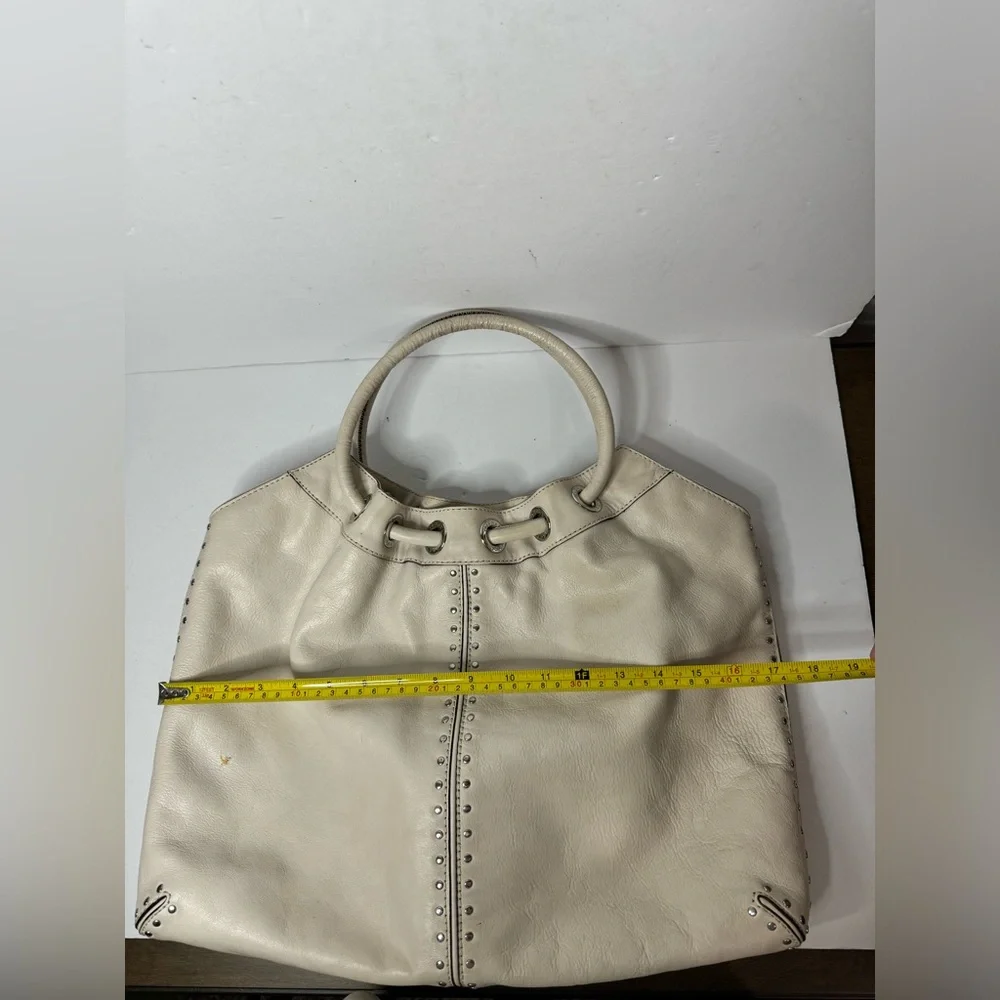 Michael Kors Astor Large Vanilla Leather Tote Bag